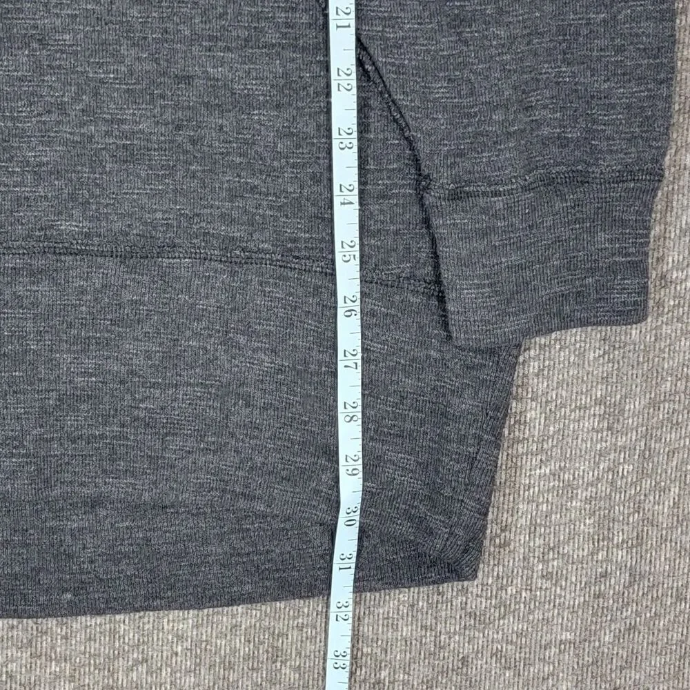 We the Free People Palisades Off The Shoulder Slouchy Thermal Top Womens L Gray